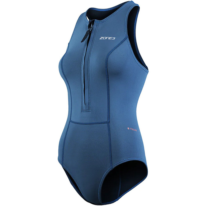 2023 Zone3 Womens Yulex 1 5mm Front Zip Sleeveless Swimsuit